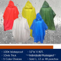 Alma visibilidad de caza de ropa de lluvia desechable Raincoat mujeres